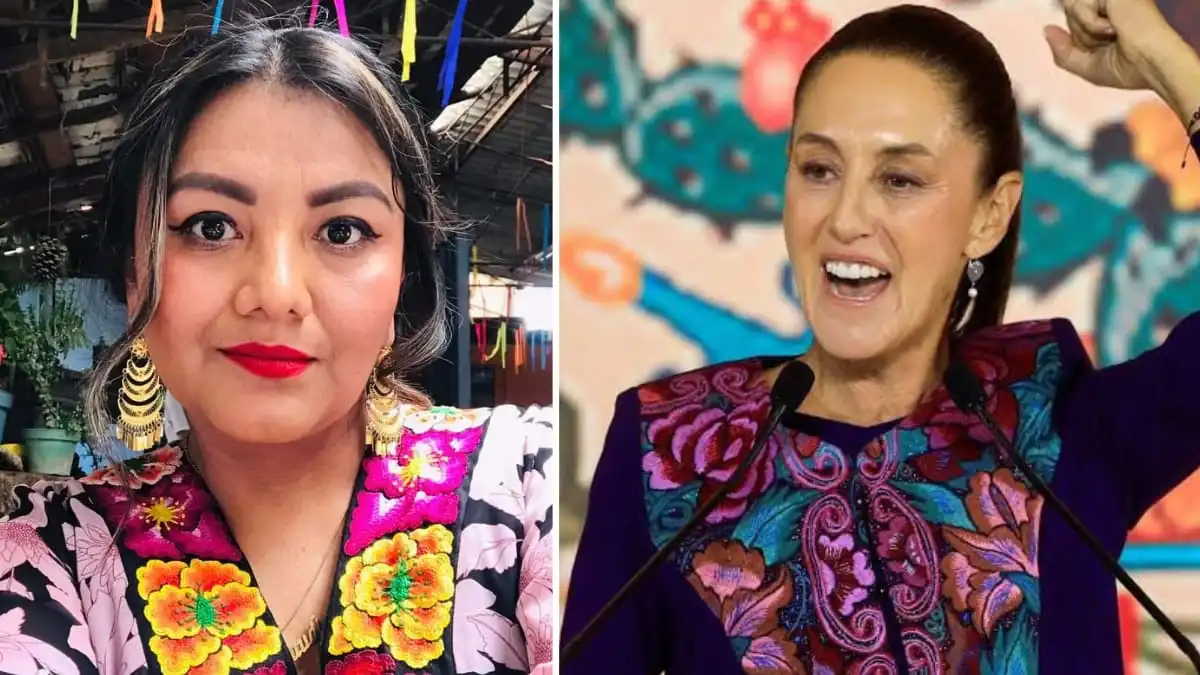 Claudia Vásquez Aquino ella es la oaxaqueña que bordó el vestido de Claudia Sheinbaum