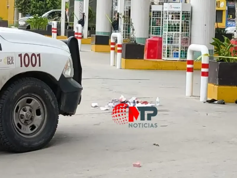 Intento de feminicidio en gasolinera de Puebla