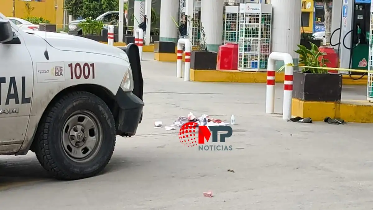 Intento de feminicidio en gasolinera de Puebla