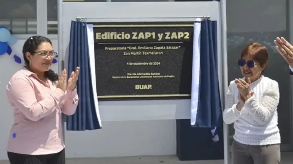 Lilia Cedillo inaugura dos nuevos edificios en la Preparatoria Emiliano Zapata