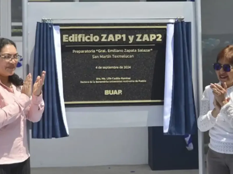 Lilia Cedillo inaugura dos nuevos edificios en la Preparatoria Emiliano Zapata