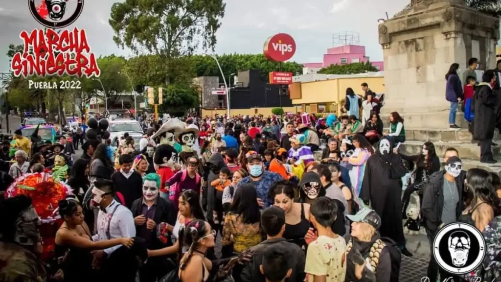 Marcha Siniestra 2024 en Puebla