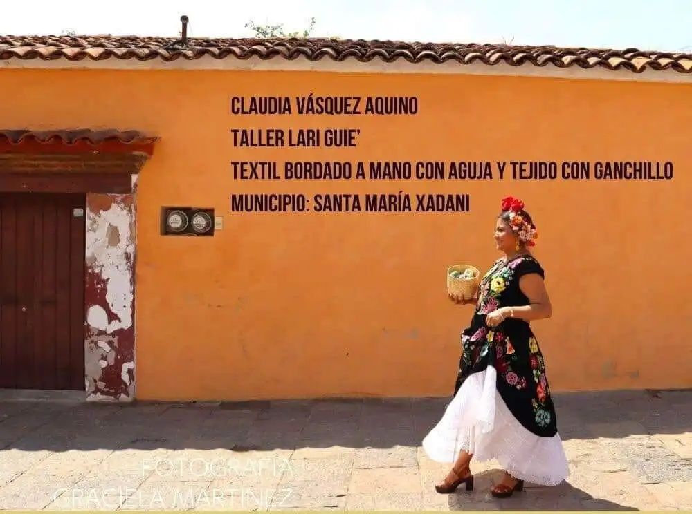 Claudia Vásquez Aquino ella es la oaxaqueña que bordó el vestido de Claudia Sheinbaum