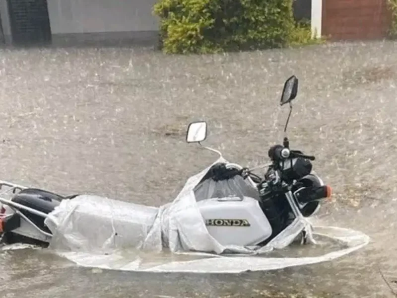 Tarde de intensa lluvia San Andrés Cholula