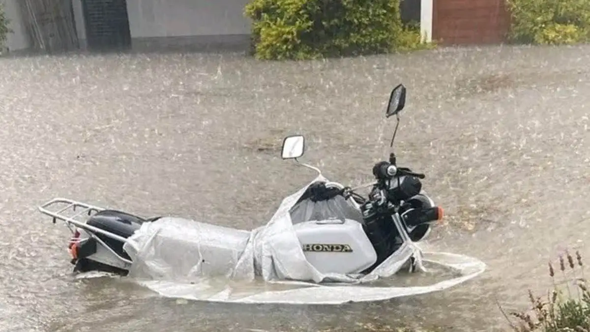 Tarde de intensa lluvia San Andrés Cholula