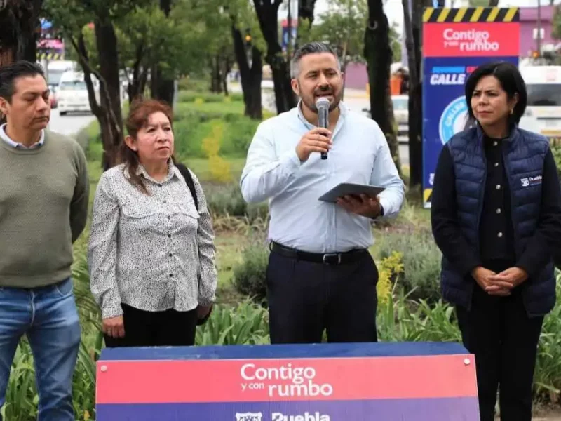 Ayuntamiento de Puebla rehabilita bulevar Carmen Serdán, con 204 MDP