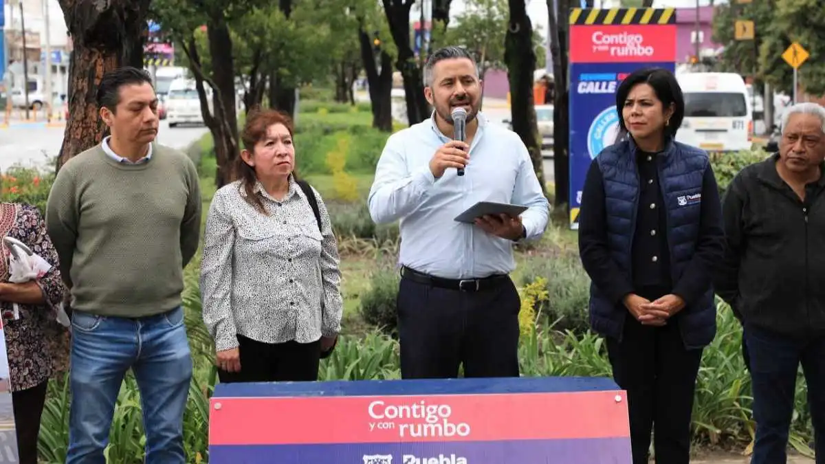 Ayuntamiento de Puebla rehabilita bulevar Carmen Serdán, con 204 MDP