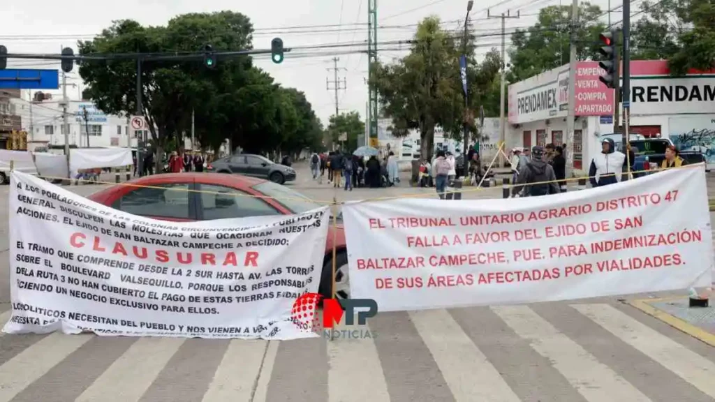 Caos en RUTA 3 por segundo día de bloqueo en bulevar Valsequillo y Las Torres