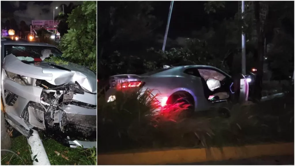 Conductor de Camaro choca y mata a motociclista en la Atlixcáyotl; huyó