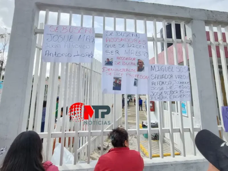 Destituyen a tres maestros por “abuso sexual” en secundaria ‘Blandina Torres de Marín’, Cholula, Puebla.