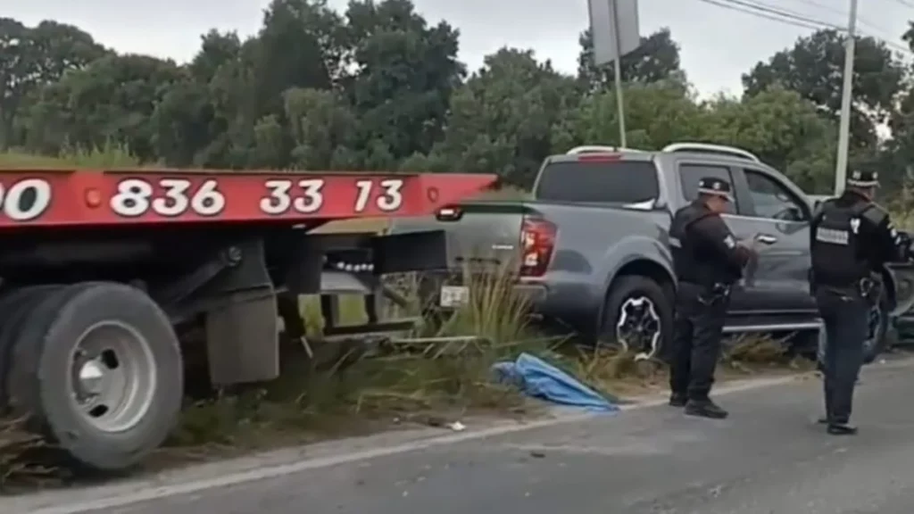 Dos muertos deja choque en la federal Amozoc-Acajete; hay tráfico en la zona