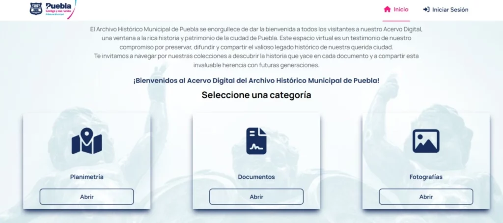  plataforma digital del Archivo Municipal