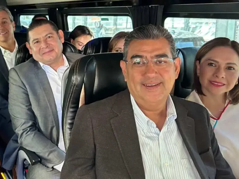 Sergio Salomón, Armenta y Chedraui inician gira en Alemania para misión 'Invest Puebla'