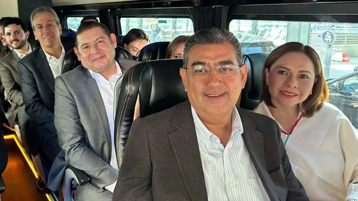 Sergio Salomón, Armenta y Chedraui inician gira en Alemania para misión 'Invest Puebla'