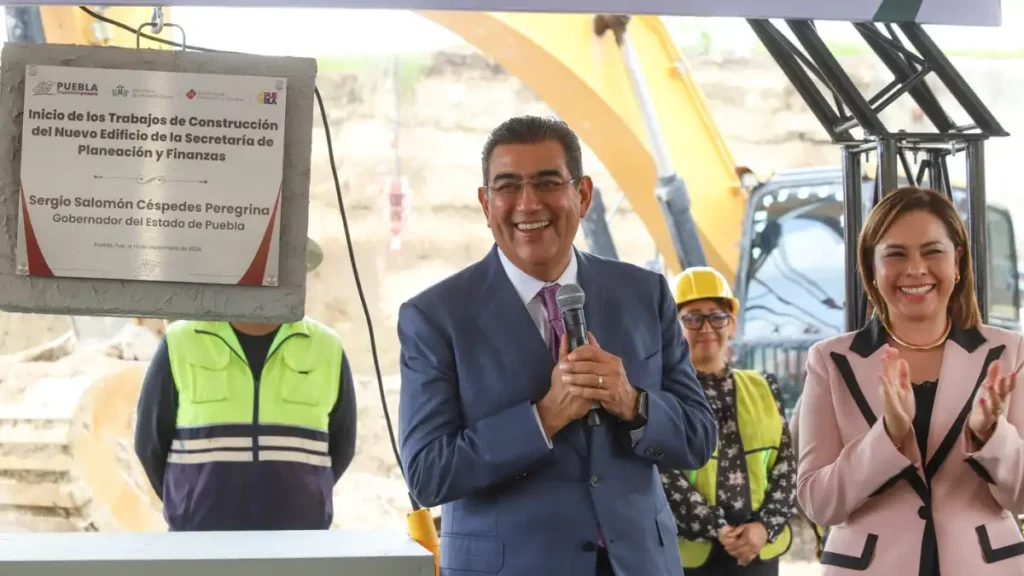 Inicia Sergio Salomón construcción de nuevas oficinas de Finanzas en la Atlixcáyotl