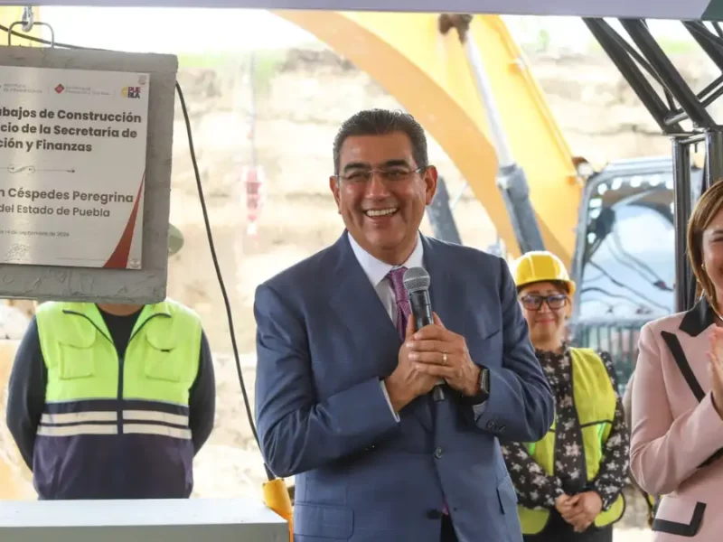 Inicia Sergio Salomón construcción de nuevas oficinas de Finanzas en la Atlixcáyotl