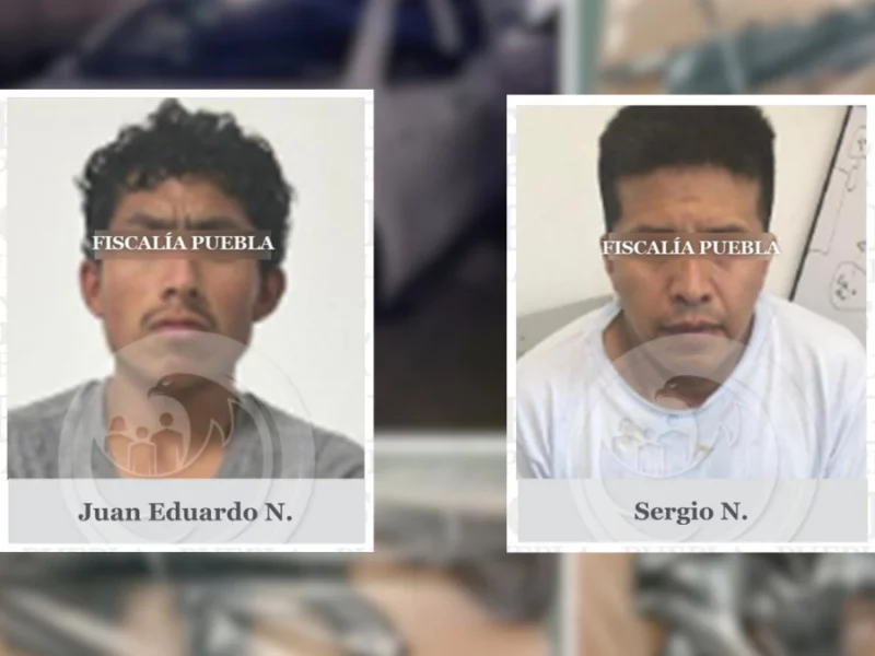 Vinculan a Juan y Sergio por secuestro y robo de auto, detenidos en la Puebla-Tehuacán