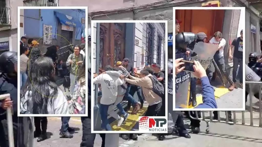 Zafarrancho en el Congreso de Puebla por discusión de reforma judicial