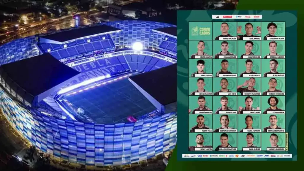 Ellos son los convocados de la Selección Mexicana que jugará en Puebla