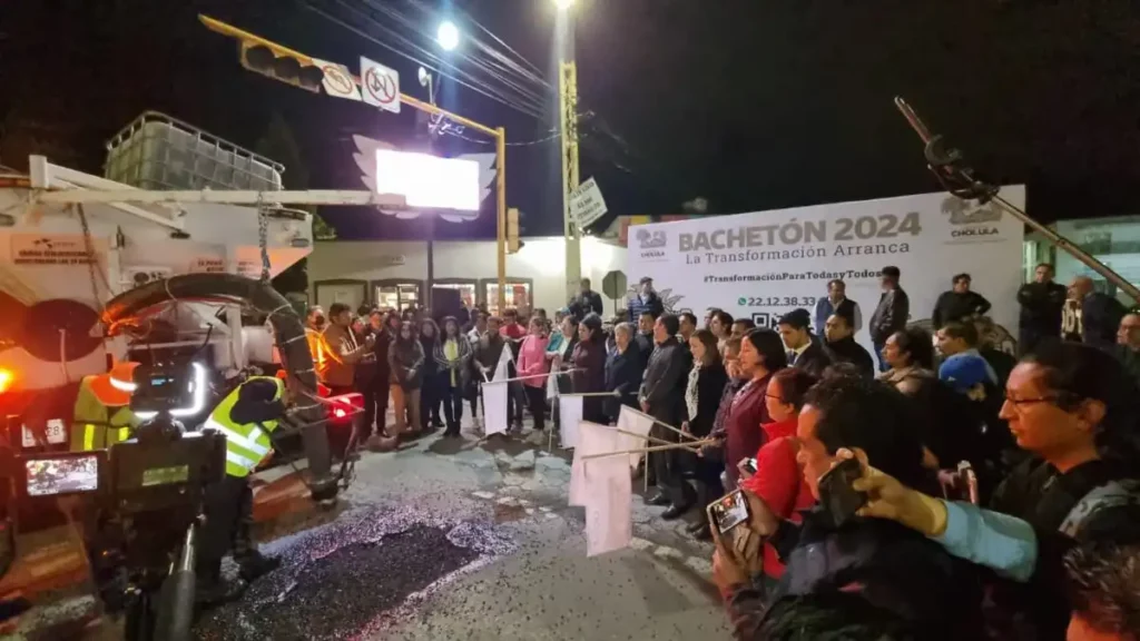 En estas vialidades inició el Bachetón 2024 en San Pedro Cholula