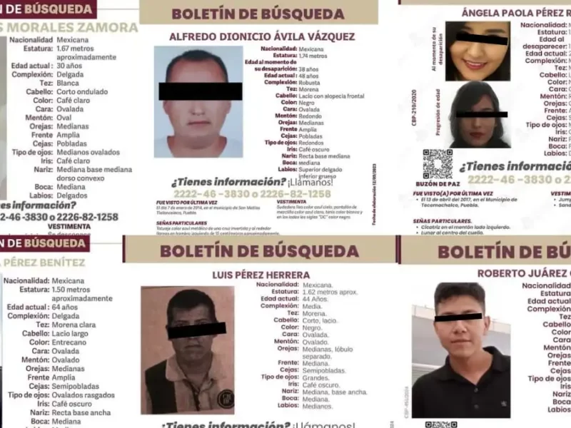 Localizan con vida a 80 de cada 100 desaparecidos en Puebla