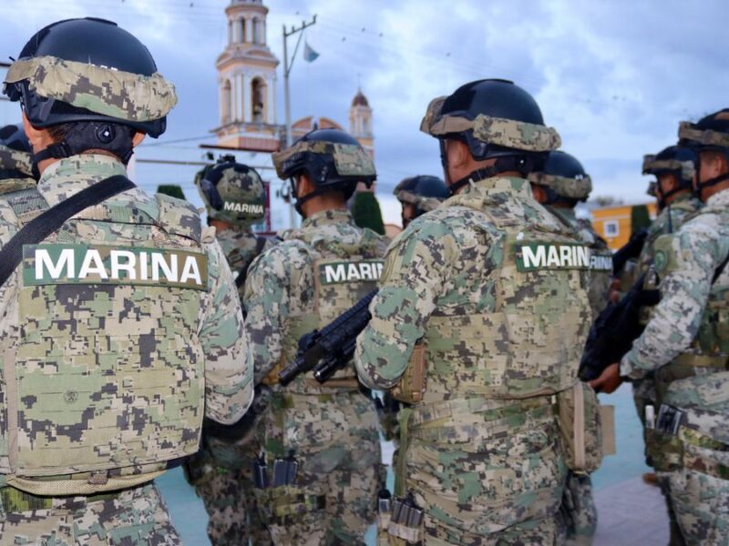 Marinos refuerzan la seguridad en Amozoc y Teziutlán