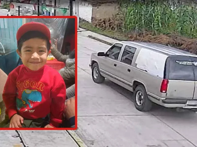 Se roban a Kelvin de 5 años de edad en una tienda de Teotlalcingo, Puebla