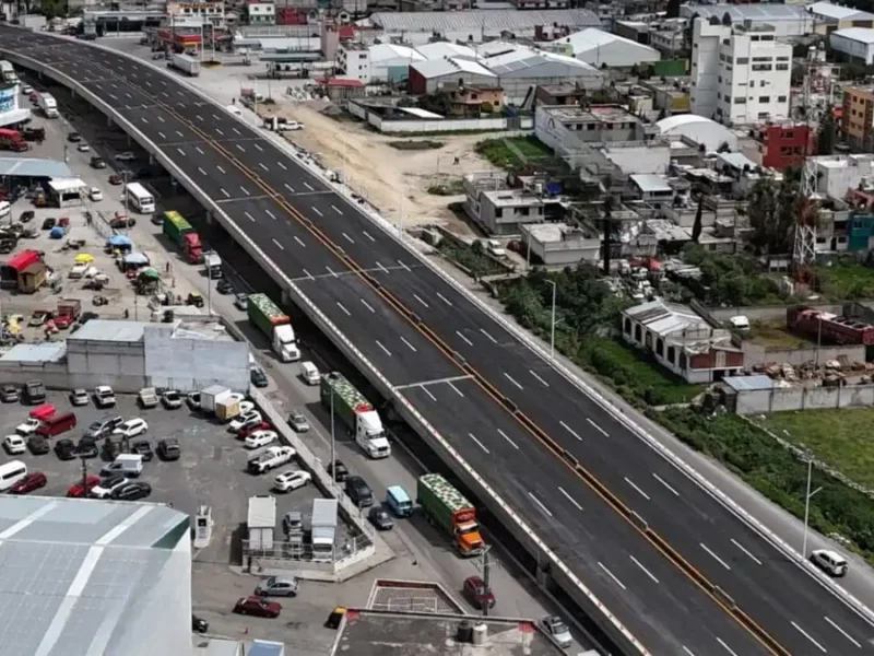 Sin ser inaugurado, 63 mil vehículos al día estrenan distribuidor vial de la Central de Abasto