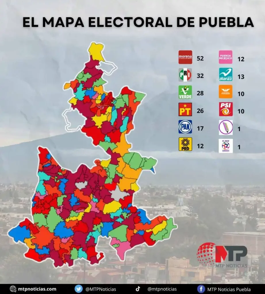 Con impugnaciones resueltas, así queda el mapa político en Puebla