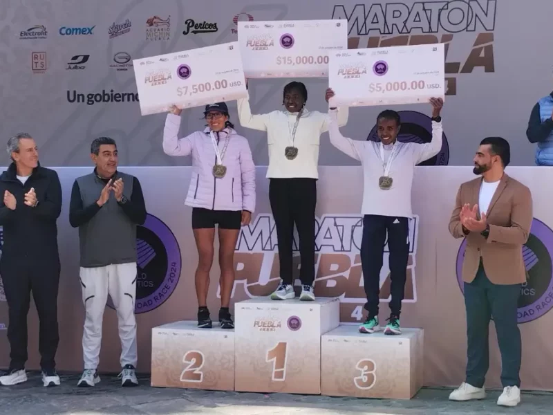 Etíope y keniana ganan Maratón Puebla 2024, también premian a dos mejores poblanos