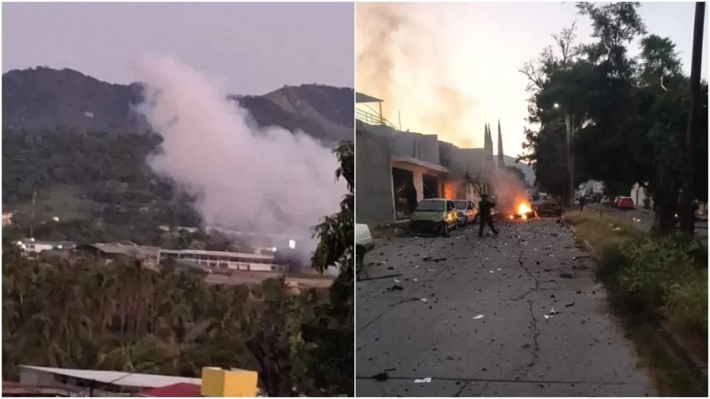 Explota coche bomba frente a oficinas de Seguridad en Guanajuato, hay tres heridos