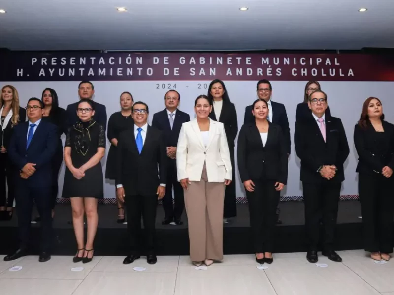 Este es el gabinete de Lupita Cuautle en San Andrés Cholula, ¿quién es quién?