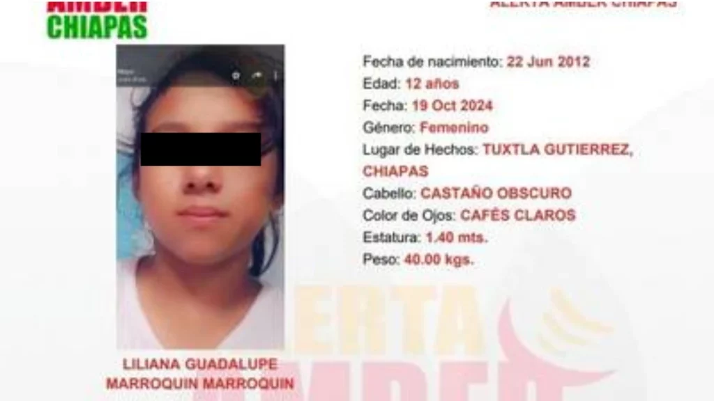 Localizan muerta a niña Liliana Guadalupe: desapareció cuando vendía dulces en Chiapas