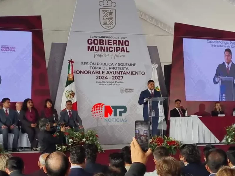 “No queremos seguir viviendo del terror”: Omar Muñoz en toma de protesta en Cuautlancingo