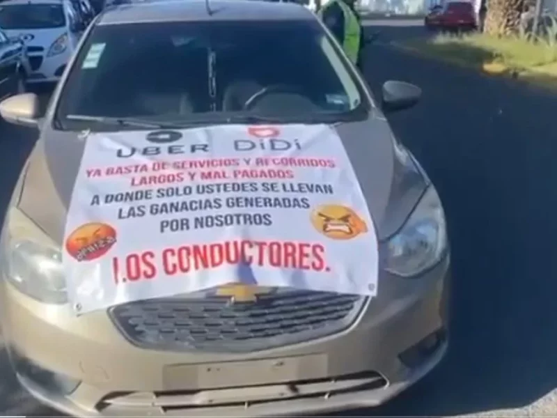 ¿Tomarás Uber o DiDi en Puebla? Hay paro de labores de conductores, por esta razón