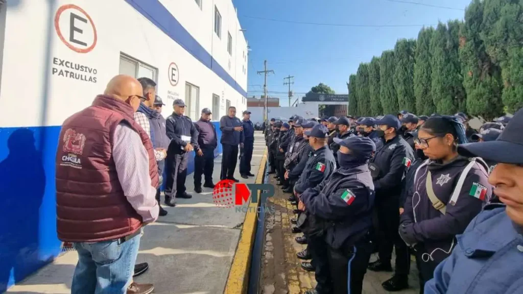 Policías exigen destituir a “mandos corruptos” que heredó Paola Angon en San Pedro Cholula