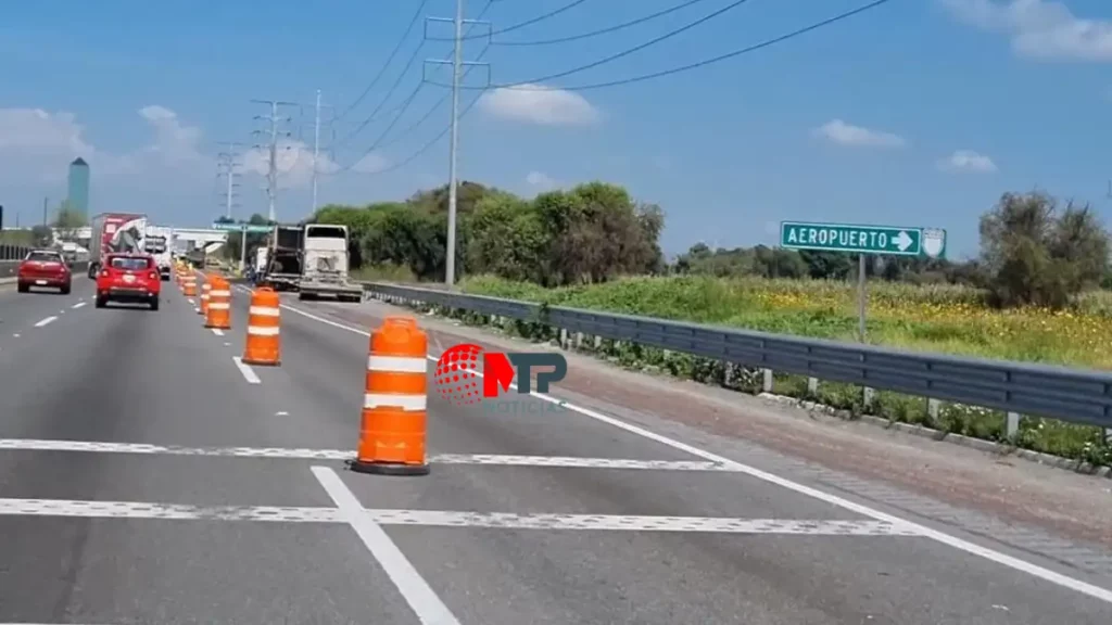 Reabren este tramo de la México-Puebla, pero reducen carriles