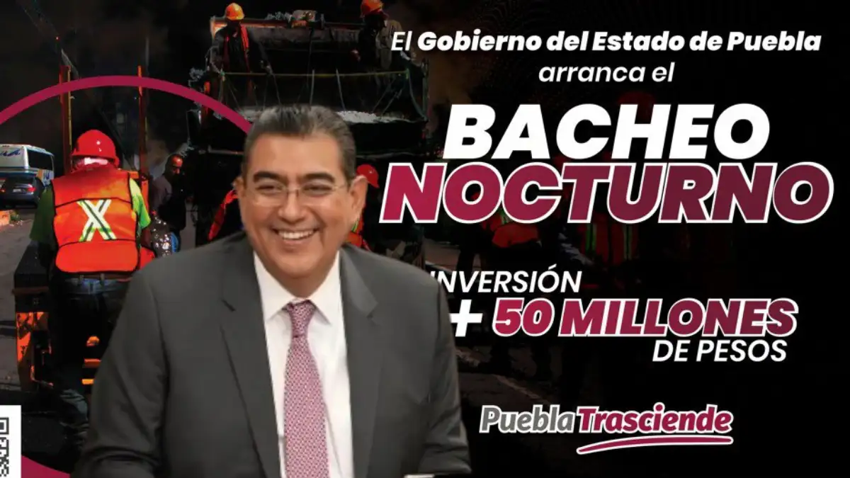 Ante omisión de ediles, Sergio Salomón anuncia ‘Bacheo Nocturno’ con 50 MDP en zona metropolitana