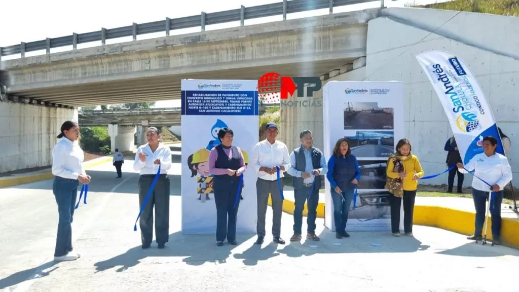 Tlatehui entrega obras en su último día de gobierno en San Andrés Cholula