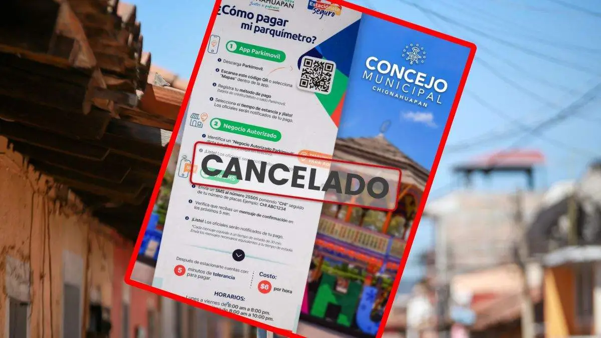 ¡Ya no hay parquímetros en Chignahuapan! Concejo cancela cobro a petición de habitantes