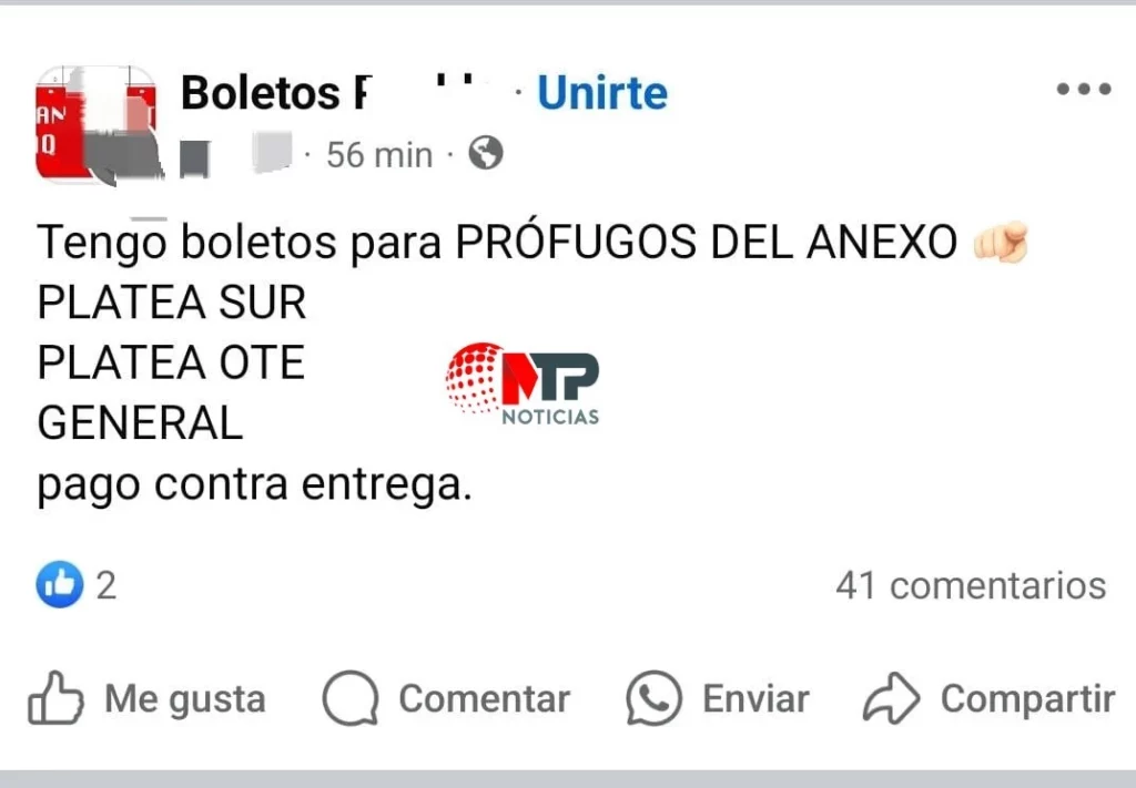 Prófugos del Anexo en Puebla: se agotan los boletos, revendedores hacen su agosto