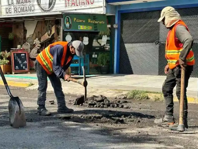 ¿Cuántos baches se han tapado en Cuautlancingo desde que llegó Omar Muñoz?