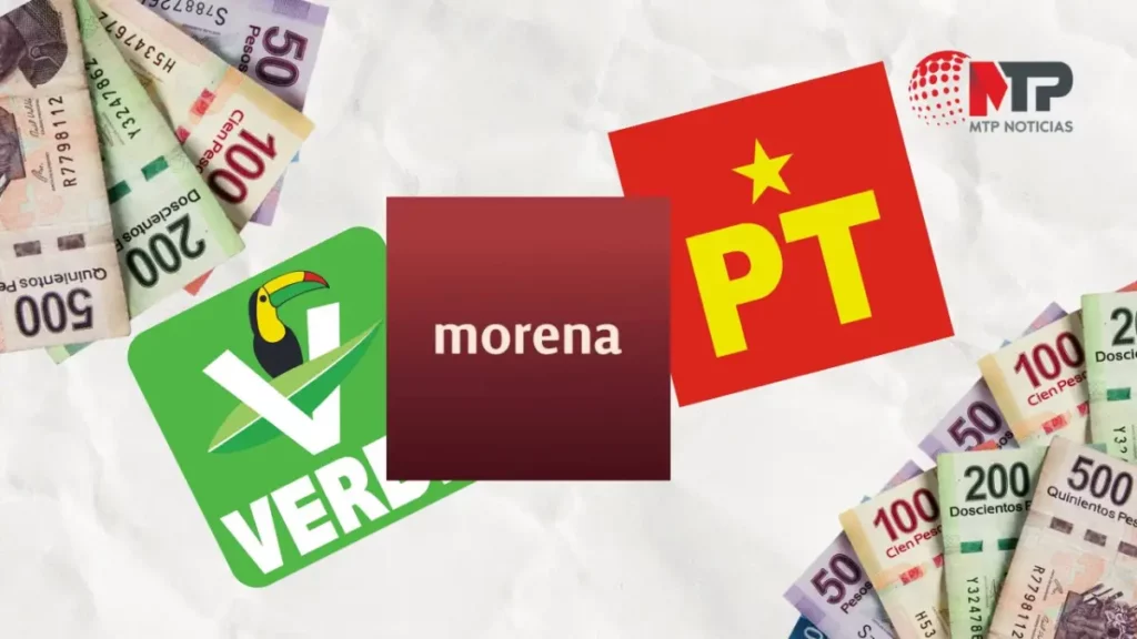 Repartirán 354.3 millones de pesos a partido políticos en 2025: Morena y aliados, los ganones