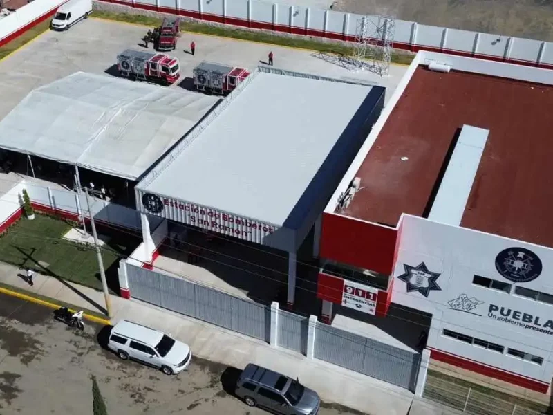 Sergio Salomón inaugura estación de bomberos en San Ramón, Puebla, con 42 MDP