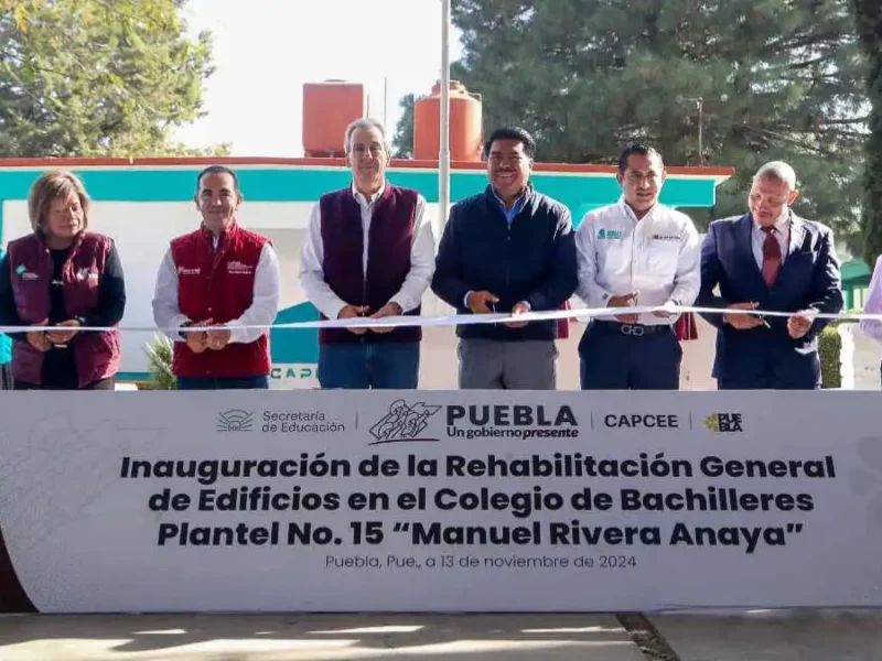 Sergio Salomón y Chedraui ahora construirán 22 techados en escuelas de Puebla