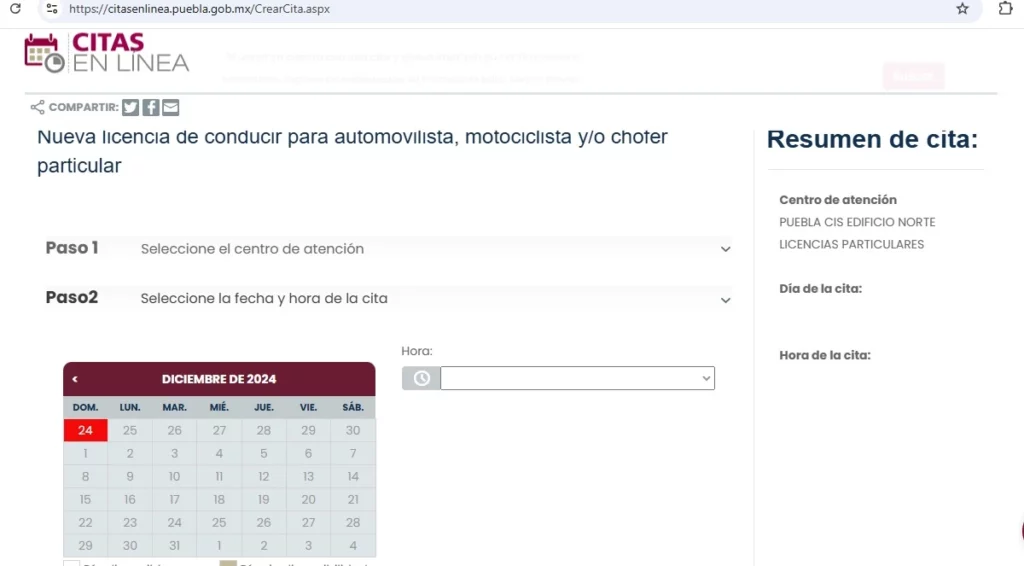 Suspenden citas en línea para verificación y licencias de conducir en Puebla