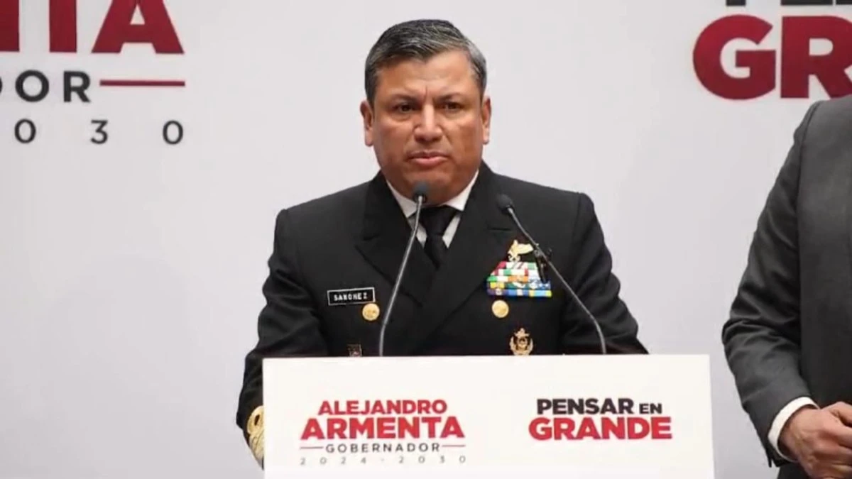 Francisco Sánchez González, vicealmirante de la Marina, es el secretario de Seguridad de Armenta