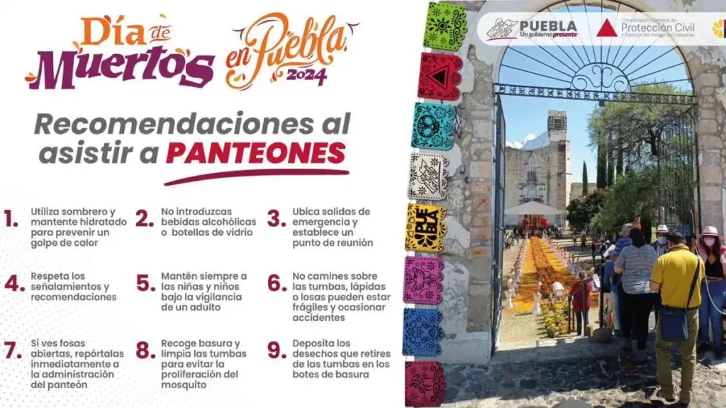 ¿Visitarás un panteón por Día de Muertos en Puebla?, aquí lo que debes y no hacer