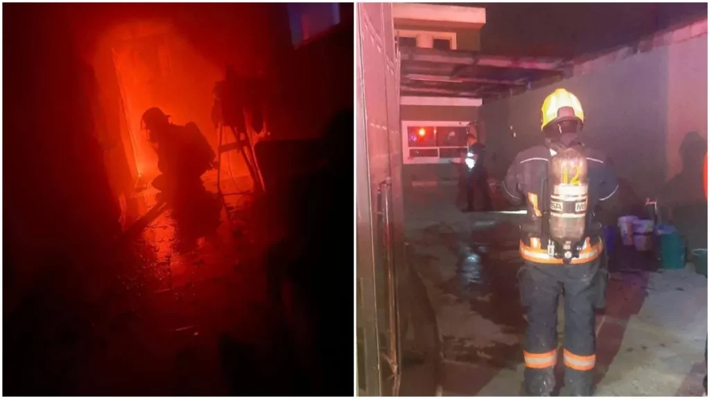 Hombre incendia su casa, adentro estaban su hija y esposa en Puebla