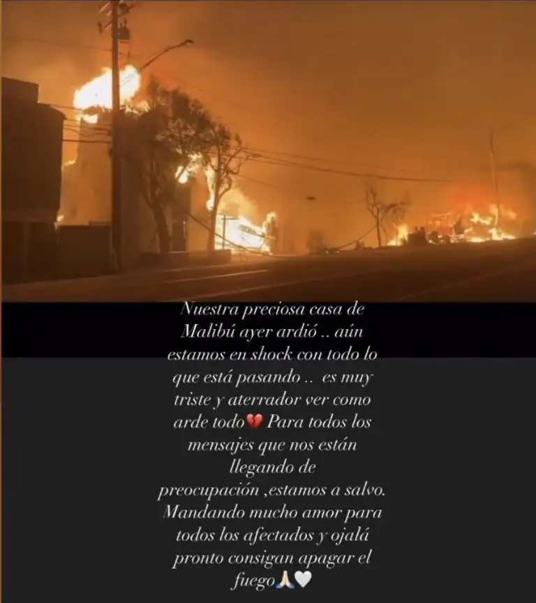 Ellos son los famosos mexicanos afectados por los incendios de California